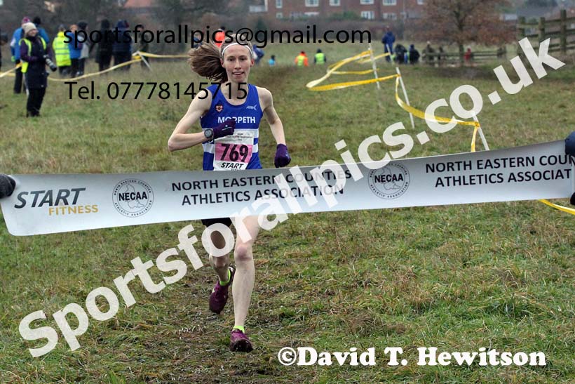 Senior women, 2021 North Eastern Cross Country Championships, Sedgefield. Photo: David T. Hewitson/Sports for All Pics